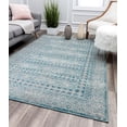 thumbnail image 1 of Blue-Grey Vintage Transitional Rug, 1 of 5