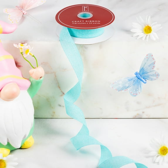 Northlight Grosgrain Craft Ribbon - 7/8" x 10 Yards - Blue