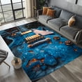 thumbnail image 1 of Blue Guitar Rug 4x6 ft = 120x180 cm, 1 of 5