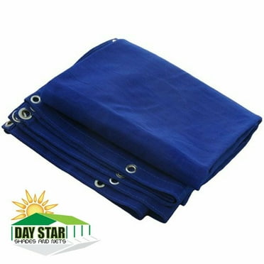(Blue) HD Mesh Tarp Net Sun Shade Fence Screen Patio