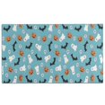 thumbnail image 1 of Blue Halloween Ghosts Pumpkins Skulls and Bats Door Rugs,Washable Non Slip Door Mats Indoor,Decorative Door Mats,Entry Mat Indoor for Entrance,Bedroom,Kitchen,Bathroom,17"x30", 1 of 6