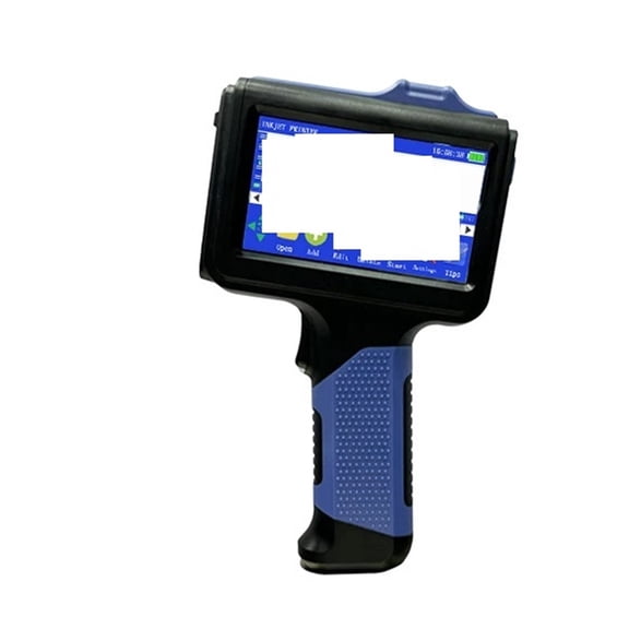 Blue Handheld Inkjet Printer 12.7mm T-shirt QR Bar Batch Code Date Logo Expiry Date Label Portable Printer ,Easy to Install