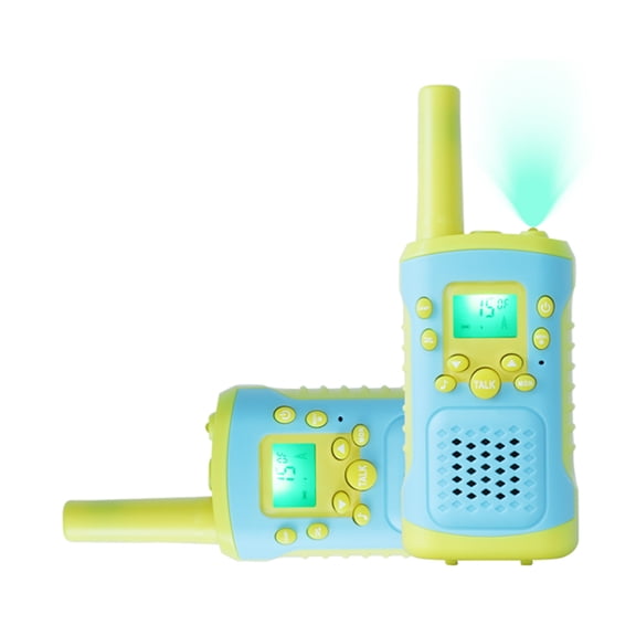 Blue Handheld Walkie Talkies Kids Toy 22 Channel Radio Communication Game Outdoor Camping Fun