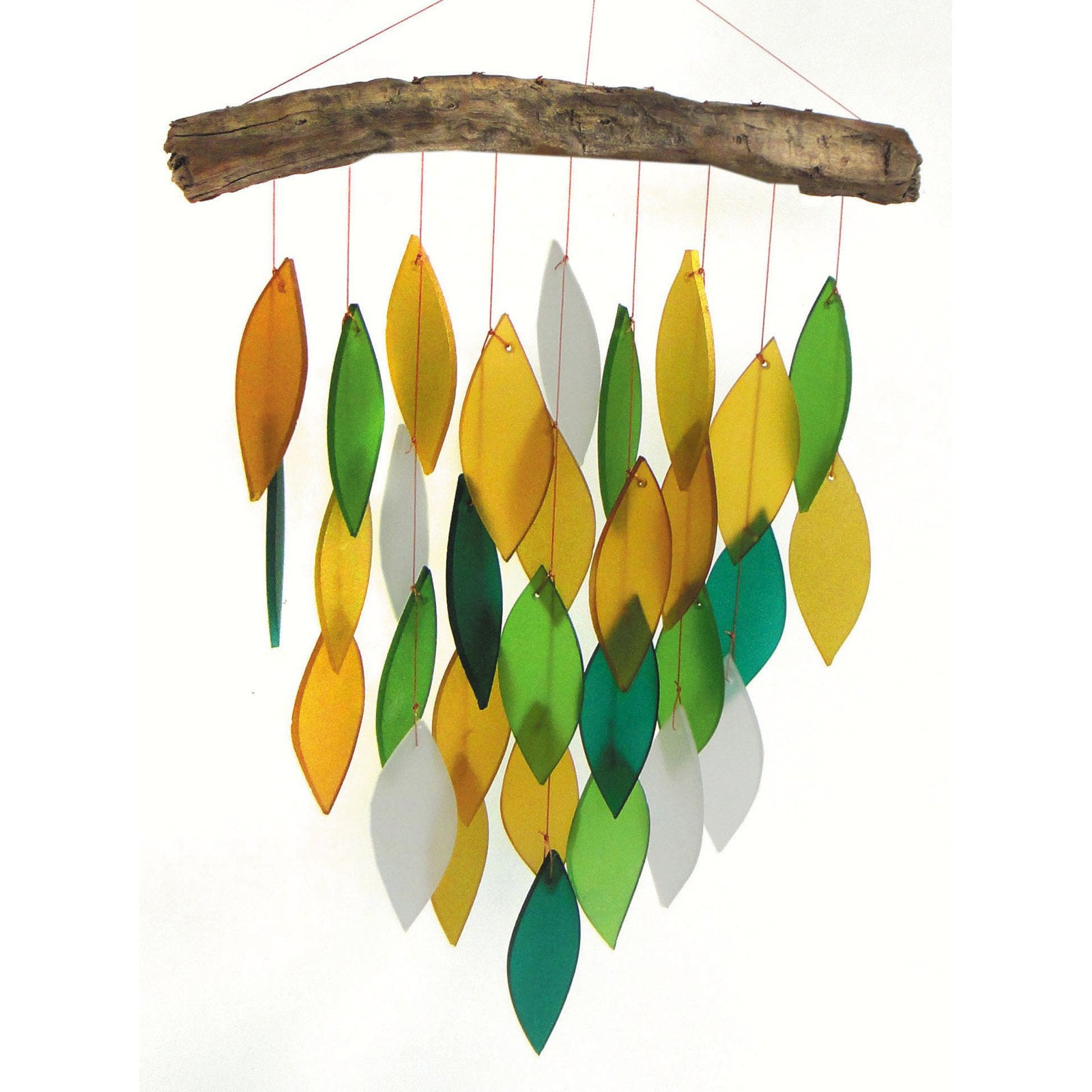 Blue Handworks Glass Wind Chime Rainforest Waterfall Hanging Wind