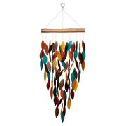 Blue Handworks Santa Fe Glass Wind Chime, Deluxe Waterfall