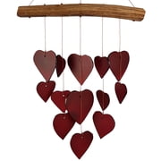 Blue Handworks Wind Chime Red Hearts Valentines Day Decorations