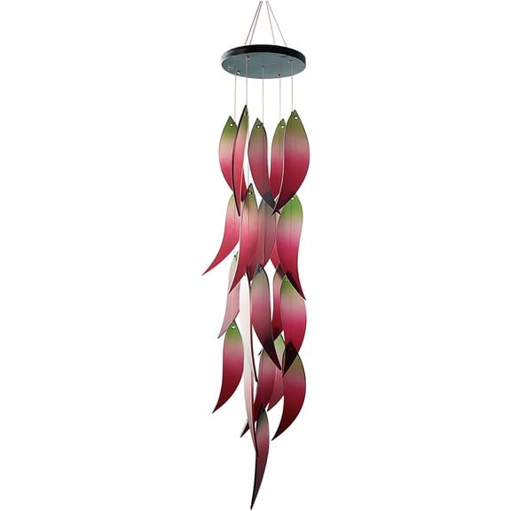 Blue Handworks Hot Chiles Glass Wind Chime, Hanging