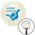 thumbnail image 1 of Blue Hang Loose with Hand Clear Metal Flake Shift Knob with M16 x 1.5 Insert Shifter, 1 of 1