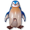 thumbnail image 1 of Blue Happy Penguin Shaped 26" Foil Balloon, 1 of 1