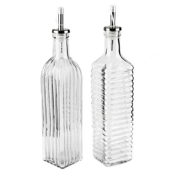 Blue Harbor 32868 16 oz Glass Oil Bottle - 2 Assorted Color
