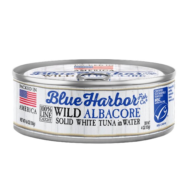 Blue Harbor Fish Co. Wild Albacore Solid White Tuna in Water No Salt
