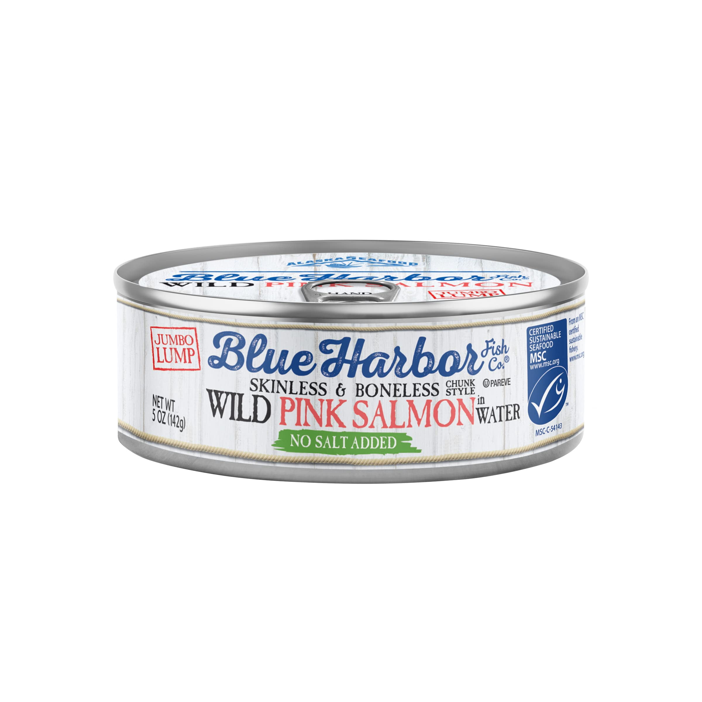 Blue Harbor Fish Co. Wild Pink Salmon in Water No Salt Added - 5 oz Can ...