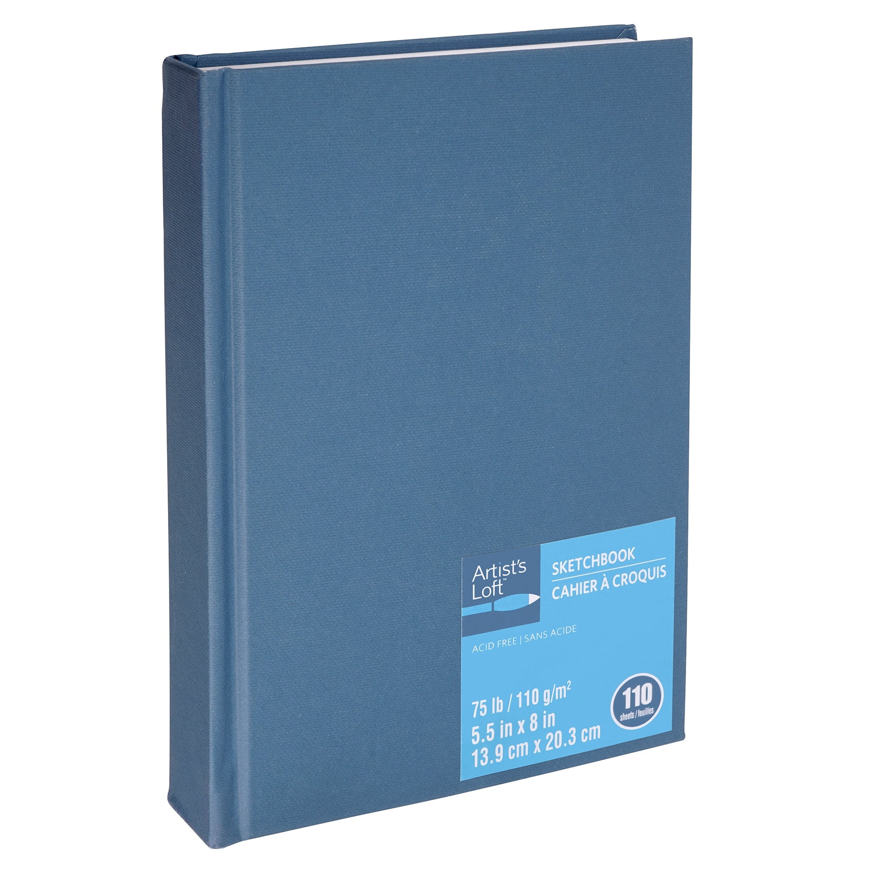 Hardcover Sketchbook Blue, 8.5 x 11, 80 sheets – Artisto