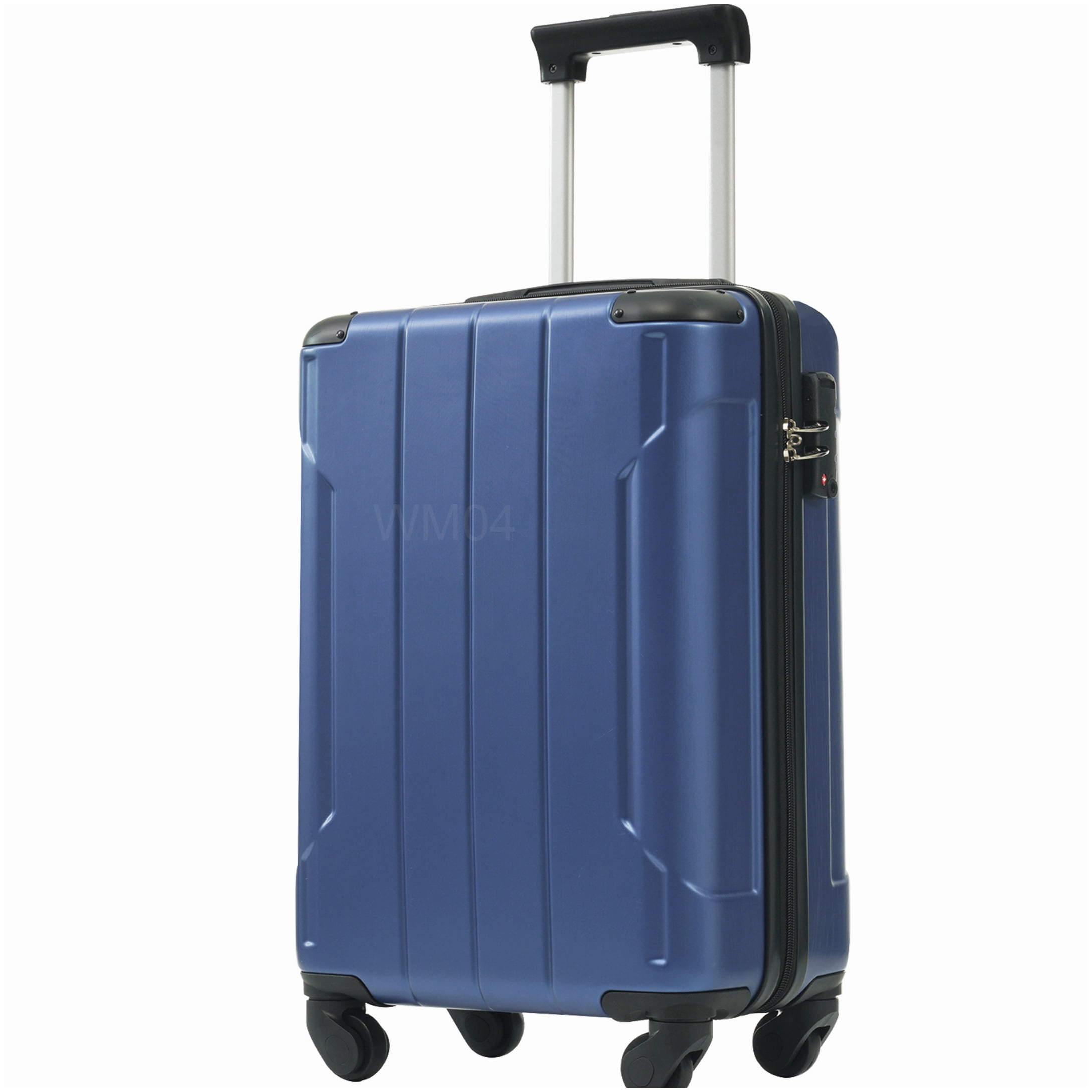Blue Hardshell Carry-On Suitcase, 20-Inch ABS Luggage with TSA Lock and ...