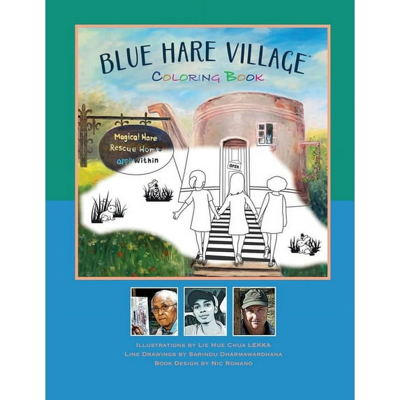Blue Hare Village Coloring Book: Scenes from Blue Hare Village, (Paperback)