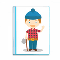 thumbnail image 1 of Blue Hat Shirt Canada Cartoon Book Sheet Protectors Portfolio Binder Folder, 1 of 3