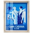 thumbnail image 1 of Blue Havana Nights Shadowbox Print Retro Fashion Decor by Art Remedy, Blonde Frame, 20 x 24, 1 of 6