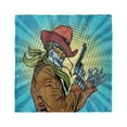 thumbnail image 1 of Blue Head Scarf, Western Style Robot Cowboy, Head Wrap, 3 Sizes, by Ambesonne, 1 of 2