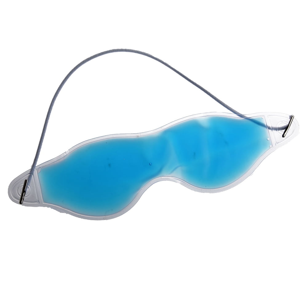 Blue Headache Relief Eye Hot Cold Pack Cooling Soothing Relaxing Gel Eye Mask