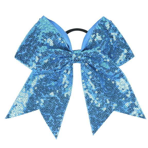 Blue Headband for Kids 1PC Hair Scrunchies Gradient Sequins Bowknot Headdress Ropes Decorations Headdress Decoration Hair Ties for Girls