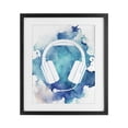 thumbnail image 1 of Stupell Industries Eclectic Blue Headphone Splatter Black Framed Print Under Glass, 13 x 16, by Marcus Prime, 1 of 8