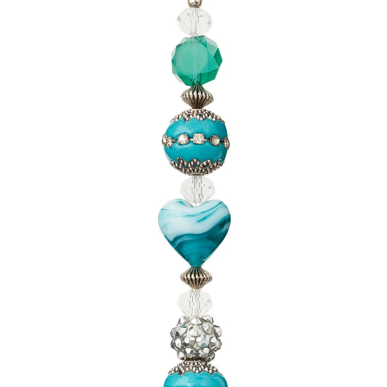 Blue Heart Strung Beads By Bead Landing™