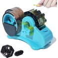 thumbnail image 1 of Blue Heat Tape Dispenser Sublimation - Multiple Roll Cut to PreCut Transfer Resistant Tape, Semi-Automatic 3" & 1" Core for Tapes, 1 of 4