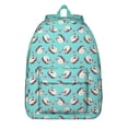 thumbnail image 1 of Blue Hedgehog Love Backpack for School,Cute School Bag,Schoolbag with Adjustable Shoulder Straps & Padded Back,15.7"x11.8"x5.5", 1 of 5