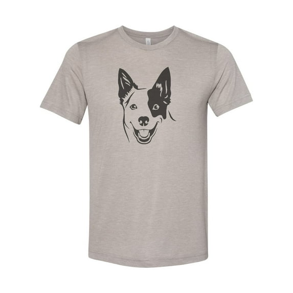 "Blue Heeler Shirt, Blue Heeler, Blue Heeler Apparel, Australian Cattle Dog, ACD Shirt, Cattle Dog Tee, Unisex Adult Shirt, Gift For Her, Fur, Heather Stone, LARGE"