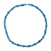 Blue Hematite Silvertone Beaded Necklace for Women Jewelry Size 20" Ct 302.99 Birthday Christmas Gifts for Women