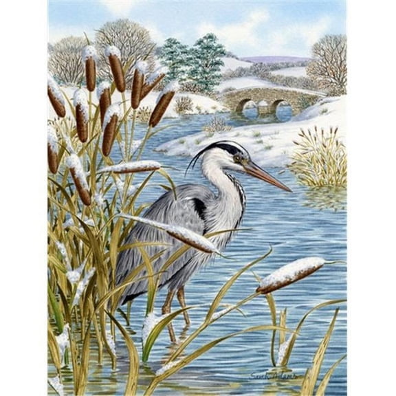 Blue Heron Flag Garden Size