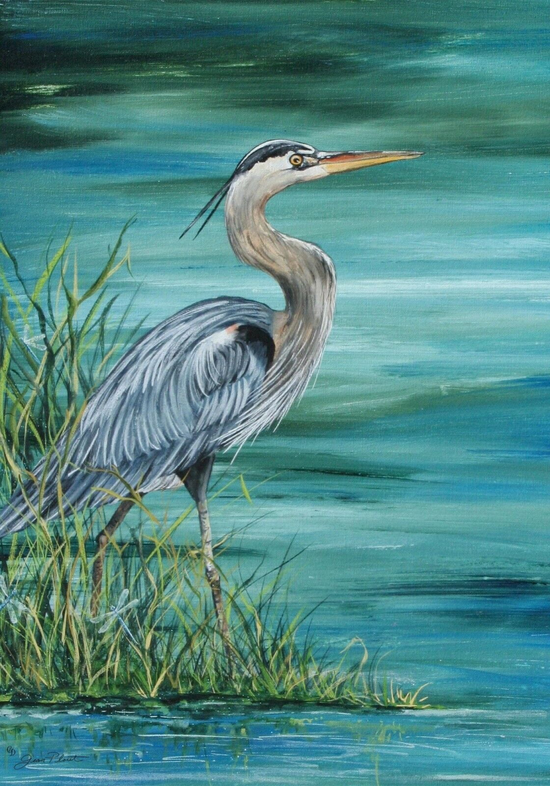 Blue Heron House Flag - Walmart.com