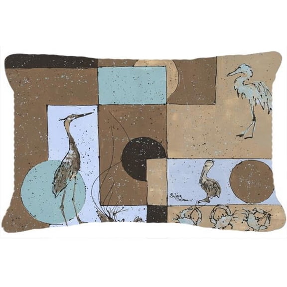 Blue Heron Indoor & Outdoor Fabric Decorative Pillow