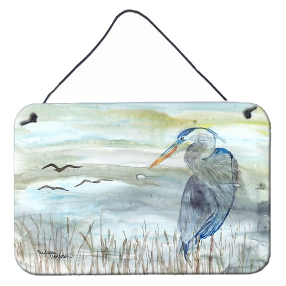 Blue Heron Watercolor Wall or Door Hanging Prints