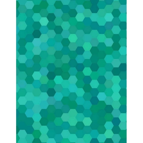 Blue Hex (Small Hexagon Graph Paper) (Paperback)