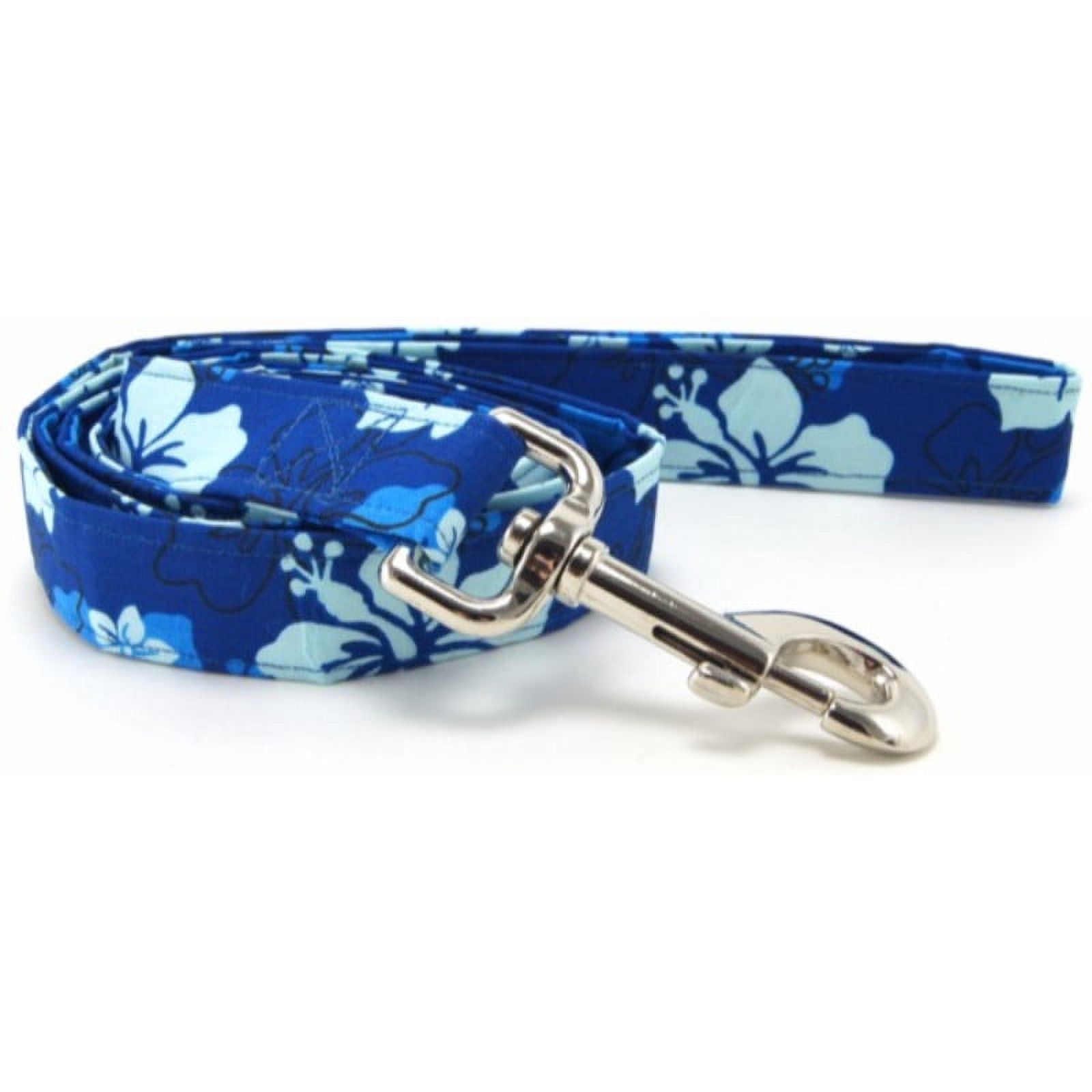 Blue Hibiscus Dog Leash - Size - Large