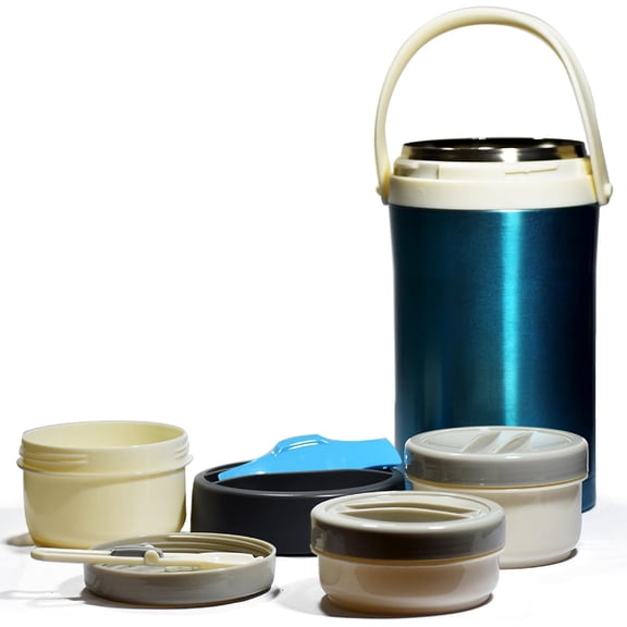 Blue High Quality Stainless Steel Vacuum Flask,18/10 Stainless Steel,Food Container (2.3 QT)