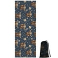 thumbnail image 1 of Blue Highland Cow Flower Pattern Hot Yoga Mat Towel Non Slip for Hot Yoga - Quick-Drying Yoga Mat Cover with 4 Corner Pockets with Travel Bag - Hot Yoga Towel Non Slip 70"x26", 1 of 6