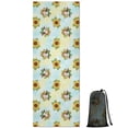thumbnail image 1 of Blue Highland Cow Sunflower Pattern Hot Yoga Mat Towel Non Slip for Hot Yoga - Quick-Drying Yoga Mat Cover with 4 Corner Pockets with Travel Bag - Hot Yoga Towel Non Slip 70"x26", 1 of 6