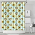 thumbnail image 1 of Blue Highland Cow Sunflower Pattern Shower Curtain 84"x72" ,Bathroom Decorative Shower Curtains Set with 12 Hooks,Modern Waterproof Washable Shower Curtain, 1 of 6