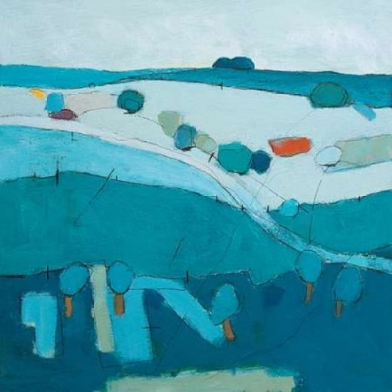 Blue Hills Canvas Art - David OConnor (24 x 24)