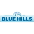 thumbnail image 1 of Blue Hills Street Sign | Indoor/Outdoor | Skiing Skier Snowboarder Décor for Ski Lodge Cabin Mountian House | SignMission personalized gift, 1 of 5