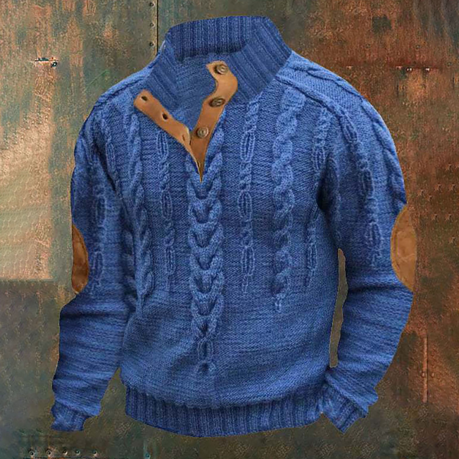 Coveri Moving Blue Cotton Mens Sweatshirt main image 1