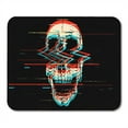 thumbnail image 1 of Blue Horror Digital Glitch Screaming Skull Green Scary Mousepad Mouse Pad Mouse Mat 9x10 inch, 1 of 3