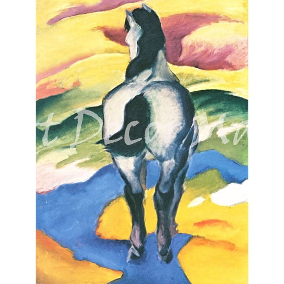 Blue Horse 2-Marc - CANVAS OR FINE PRINT WALL ART