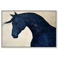 thumbnail image 1 of Blue Horse I Canvas Maximalist Wall Decor by Art Remedy, Silver Frame, 15 x 10, 1 of 7