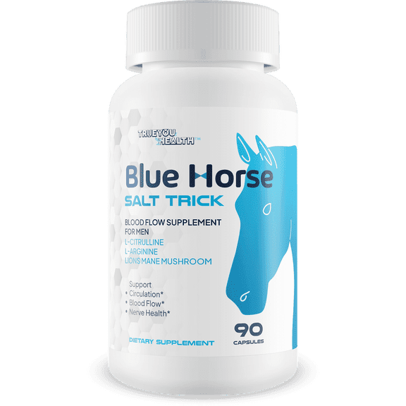 Blue Horse Salt Trick - Our Best Blood Flow Supplement for Men Our Best Circulation Supplement - Male Circulation Supplements Nitric Oxide Vasodilator to Improve Blood Flow 7 Blue Salt Trick for Me
