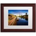 thumbnail image 1 of "Blue Hour in Paris" Canvas Art by Mathieu Rivrin, White Mat, Wood Frame, 1 of 4