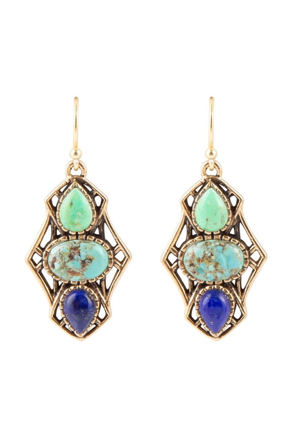 Blue Hues Multi Stone Earring