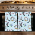 thumbnail image 1 of Blue Hummingbird Kitchen Towels Set of 1, Spring Watercolor Flowers Leaf Plant Absorbent Dish Towels for Kitchen, Microfiber Hand Towel, Quick Drying Tea Towel for Cleaning Decorative Dishcloths, 1 of 7